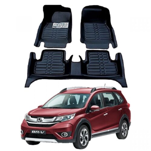 5D Floor Mats for Honda BRV 4 Pieces 2017-2022 Black