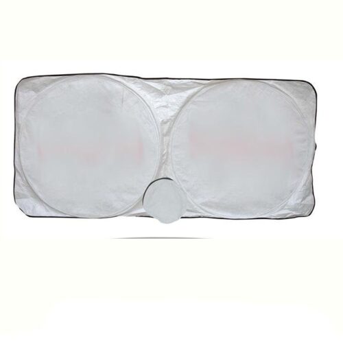 Car Front Ring Wind Screen Shades- Silver Imported