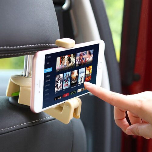 Backseat Moblile and Bag holder- Beige
