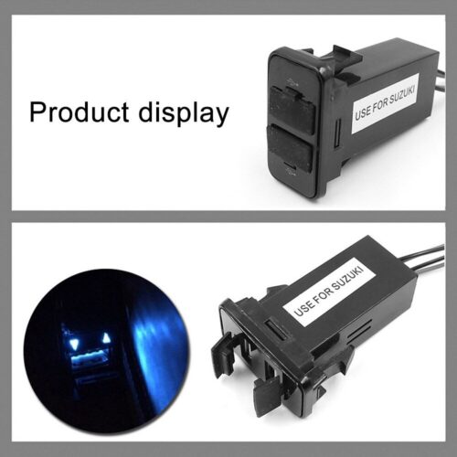 Dual USB 2.1 Car Charger Port for Suzuki