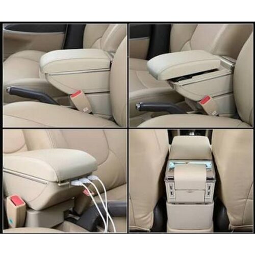 Arm Rest For Honda BRV With USB Ports Beige