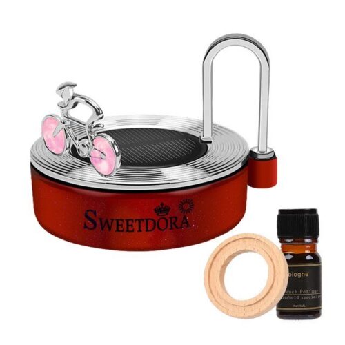 Cycle Solar Perfume for Car and Home Red