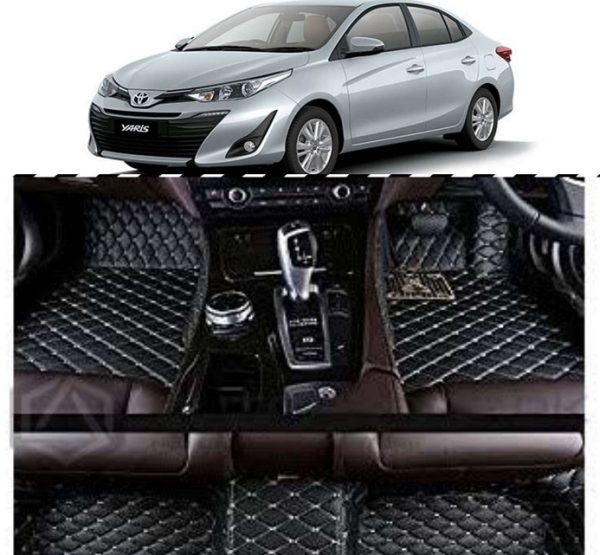 7D Mat for Toyota Yaris- Black