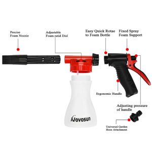 Car Wash Foam Gun Adjustable Hose Wash Sprayer