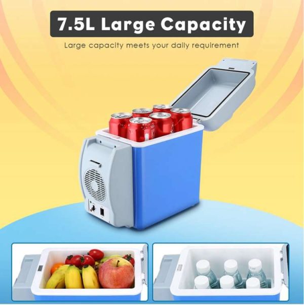 12V 7.5L Mini Portable Car Refrigerator Freezer