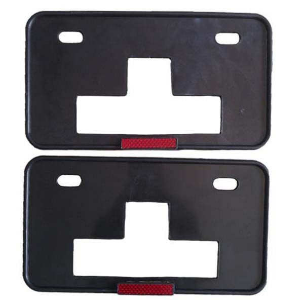 License Plate Frame With Reflector